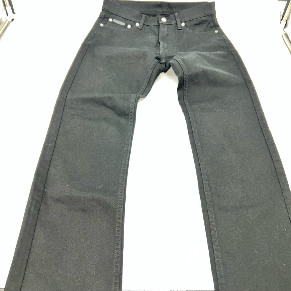 Calvin Klein Men's Black Slim Straight Fit Denim Jeans w/Stretch W28 X L30 - Picture 9 of 14